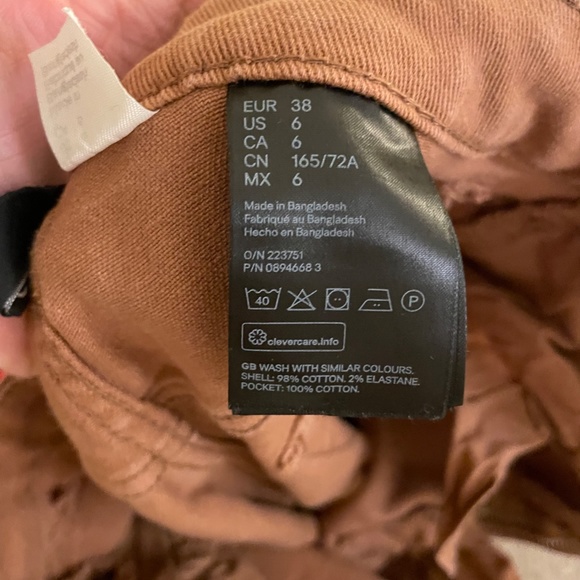 Burnt Orange/ Light brown boyfriend jeans - Picture 3 of 3